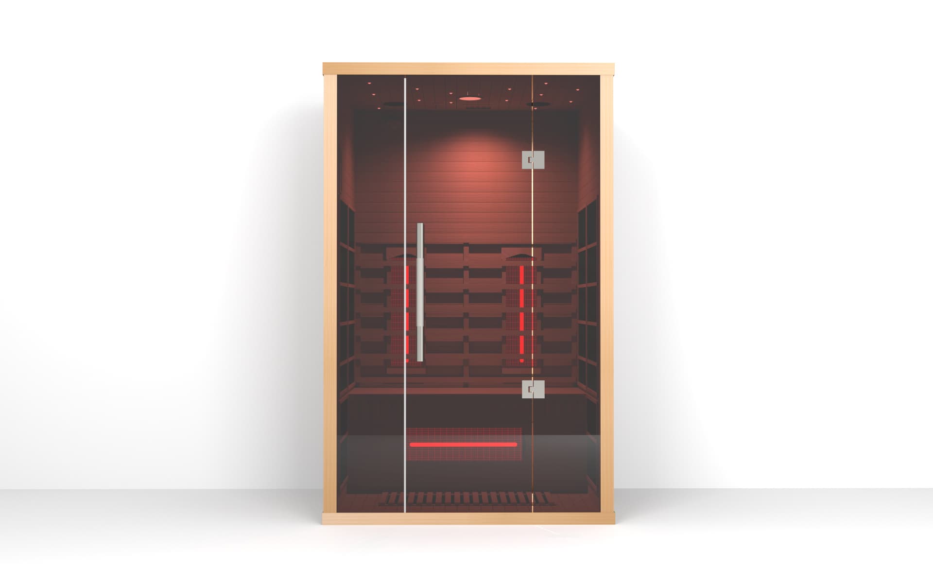 Infraklefi 2 manna. Þökkum frábærar viðtökur við infraklefunum. Allar gerðir uppseldar, ný sending væntanleg í mars. Sýningareintak í verslun.