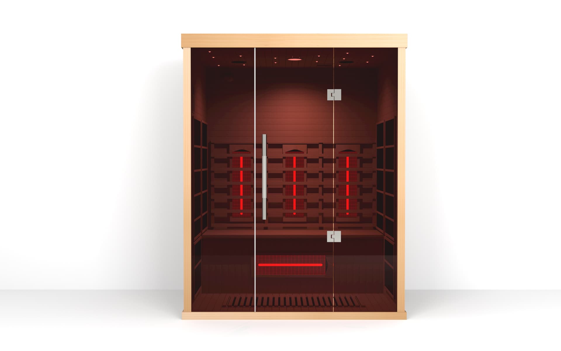 Infraklefi 3 manna. Þökkum frábærar viðtökur við infraklefunum. Allar gerðir uppseldar, ný sending væntanleg í mars.