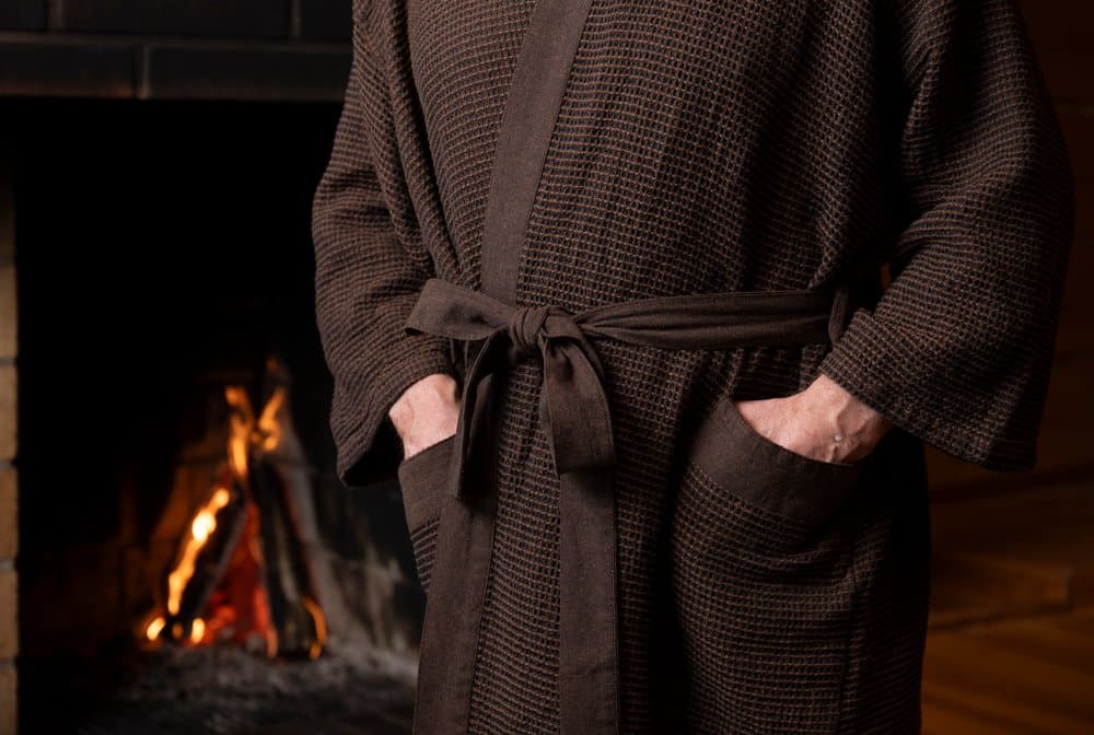 Baðsloppur Brúnn L/XL